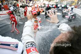 27.05.2007 Monte Carlo, Monaco,  Lewis Hamilton (GBR), McLaren Mercedes - Formula 1 World Championship, Rd 5, Monaco Grand Prix, Sunday Podium