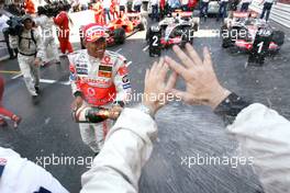 27.05.2007 Monte Carlo, Monaco,  Lewis Hamilton (GBR), McLaren Mercedes - Formula 1 World Championship, Rd 5, Monaco Grand Prix, Sunday Podium