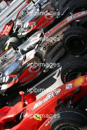 27.05.2007 Monte Carlo, Monaco,  Lewis Hamilton (GBR), McLaren Mercedes, Fernando Alonso (ESP), McLaren Mercedes, Felipe Massa (BRA), Scuderia Ferrari - Formula 1 World Championship, Rd 5, Monaco Grand Prix, Sunday Podium