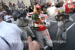 27.05.2007 Monte Carlo, Monaco,  Lewis Hamilton (GBR), McLaren Mercedes - Formula 1 World Championship, Rd 5, Monaco Grand Prix, Sunday Podium