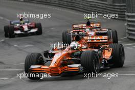 27.05.2007 Monte Carlo, Monaco,  Adrian Sutil (GER), Spyker F1 Team, F8-VII - Formula 1 World Championship, Rd 5, Monaco Grand Prix, Sunday Race