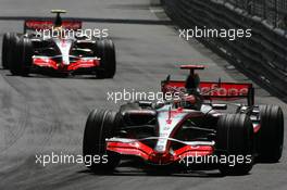 27.05.2007 Monte Carlo, Monaco,  Fernando Alonso (ESP), McLaren Mercedes, MP4-22 and Lewis Hamilton (GBR), McLaren Mercedes, MP4-22 - Formula 1 World Championship, Rd 5, Monaco Grand Prix, Sunday Race