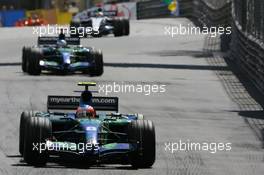 27.05.2007 Monte Carlo, Monaco,  Rubens Barrichello (BRA), Honda Racing F1 Team, RA107 - Formula 1 World Championship, Rd 5, Monaco Grand Prix, Sunday Race