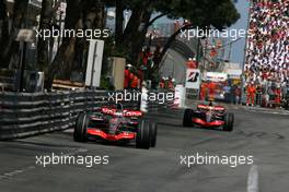 27.05.2007 Monte Carlo, Monaco,  Lewis Hamilton (GBR), McLaren Mercedes, Fernando Alonso (ESP), McLaren Mercedes - Formula 1 World Championship, Rd 5, Monaco Grand Prix, Sunday Race