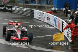 26.05.2007 Monte Carlo, Monaco,  Lewis Hamilton (GBR), McLaren Mercedes, MP4-22, takes a different route around the circuit - Formula 1 World Championship, Rd 5, Monaco Grand Prix, Saturday Practice