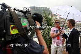 26.05.2007 Monte Carlo, Monaco,  Oliver KAHN (goalkeeper FC Bayern Munich) and Peter Lauterbach (Premiere TV) interview  - Formula 1 World Championship, Rd 5, Monaco Grand Prix, Saturday