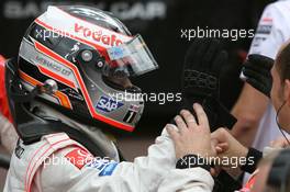 26.05.2007 Monte Carlo, Monaco,  Pole Position, 1st, Fernando Alonso (ESP), McLaren Mercedes, MP4-22 - Formula 1 World Championship, Rd 5, Monaco Grand Prix, Saturday Qualifying