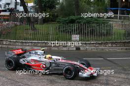 26.05.2007 Monte Carlo, Monaco,  Lewis Hamilton (GBR), McLaren Mercedes, MP4-22, takes a different route around the circuit - Formula 1 World Championship, Rd 5, Monaco Grand Prix, Saturday Practice