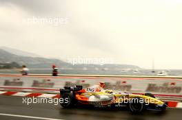 26.05.2007 Monte Carlo, Monaco,  Giancarlo Fisichella (ITA), Renault F1 Team, R27 - Formula 1 World Championship, Rd 5, Monaco Grand Prix, Saturday Practice