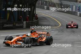 26.05.2007 Monte Carlo, Monaco,  Adrian Sutil (GER), Spyker F1 Team, F8-VII - Formula 1 World Championship, Rd 5, Monaco Grand Prix, Saturday Qualifying