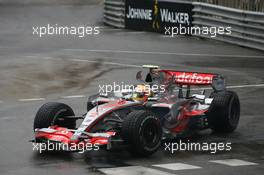 26.05.2007 Monte Carlo, Monaco,  Lewis Hamilton (GBR), McLaren Mercedes, MP4-22, takes a different route around the circuit - Formula 1 World Championship, Rd 5, Monaco Grand Prix, Saturday Practice