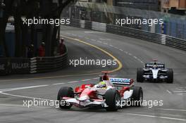 26.05.2007 Monte Carlo, Monaco,  Ralf Schumacher (GER), Toyota Racing, TF107 - Formula 1 World Championship, Rd 5, Monaco Grand Prix, Saturday Qualifying