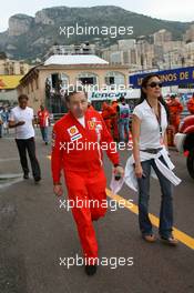 26.05.2007 Monte Carlo, Monaco,  Jean Todt (FRA), Scuderia Ferrari, Ferrari CEO and Michelle Yeoh (MLY, ex. James Bond girl, actor) Girlfriend of Jean Todt - Formula 1 World Championship, Rd 5, Monaco Grand Prix, Saturday