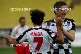 22.05.2006 Monte Carlo, Monaco,  Felipe Massa (BRA), Scuderia Ferrari and Maro Engel (GER) - Star Team for Children VS National Team Drivers, Charity Football Match, Louis II Stadium