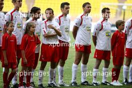 22.05.2006 Monte Carlo, Monaco,  Max Biagi (ITA) and Giorgio Pantano (ITA) - Star Team for Children VS National Team Drivers, Charity Football Match, Louis II Stadium