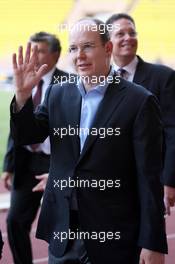 22.05.2006 Monte Carlo, Monaco,  Albert II, Prince of Monaco (Albert Alexandre Louis Pierre Grimaldi; born 14 March 1958), styled His Serene Highness The Sovereign Prince of Monaco - Star Team for Children VS National Team Drivers, Charity Football Match, Louis II Stadium