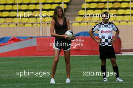 22.05.2006 Monte Carlo, Monaco,  Felipe Massa (BRA), Scuderia Ferrari and Daniela Hantuchova (SLV), Tennis Player - Star Team for Children VS National Team Drivers, Charity Football Match, Louis II Stadium