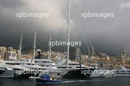 27.05.2007 Monte Carlo, Monaco,  Stormy weather over Monaco - Formula 1 World Championship, Rd 5, Monaco Grand Prix, Sunday