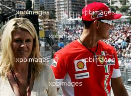 27.05.2007 Monte Carlo, Monaco,  Michael Schumacher (GER), Scuderia Ferrari, Advisor and Corina Schumacher (GER), Corinna, Wife of Michael Schumacher - Formula 1 World Championship, Rd 5, Monaco Grand Prix, Sunday