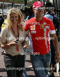 27.05.2007 Monte Carlo, Monaco,  Michael Schumacher (GER), Scuderia Ferrari, Advisor and Corina Schumacher (GER), Corinna, Wife of Michael Schumacher - Formula 1 World Championship, Rd 5, Monaco Grand Prix, Sunday