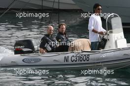 27.05.2007 Monte Carlo, Monaco,  Adrian Newey (GBR), Red Bull Racing (ex. McLaren), Technical Operations Director and Christian Horner (GBR), Red Bull Racing, Sporting Director - Formula 1 World Championship, Rd 5, Monaco Grand Prix, Sunday