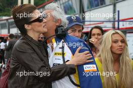 27.05.2007 Monte Carlo, Monaco,  Slavica Ecclestone (SLO), Wife to Bernie Ecclestone, Flavio Briatore (ITA), Renault F1 Team, Team Chief, Managing Director and Petra Ecclestone (GBR), Daughter of Bernie Ecclestone - Formula 1 World Championship, Rd 5, Monaco Grand Prix, Sunday