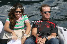 27.05.2007 Monte Carlo, Monaco,  Rubens Barrichello (BRA), Honda Racing F1 Team and his wife Silvana - Formula 1 World Championship, Rd 5, Monaco Grand Prix, Sunday