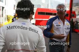 24.05.2007 Monte Carlo, Monaco,  Fernando Alonso (ESP), McLaren Mercedes and Flavio Briatore (ITA), Renault F1 Team, Team Chief, Managing Director - Formula 1 World Championship, Rd 5, Monaco Grand Prix, Thursday