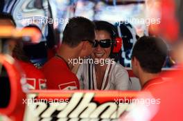 24.05.2007 Monte Carlo, Monaco,  Michael Schumacher (GER), Scuderia Ferrari, Advisor, arrives at the circuit / going to his Team in the Pit Lane with Michelle Yeoh (MLY, ex. James Bond girl, actor) Girlfriend of Jean Todt - Formula 1 World Championship, Rd 5, Monaco Grand Prix, Thursday