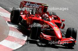 24.05.2007 Monte Carlo, Monaco,  Kimi Raikkonen (FIN), Räikkönen, Scuderia Ferrari, F2007 - Formula 1 World Championship, Rd 5, Monaco Grand Prix, Thursday Practice