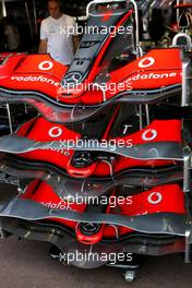 24.05.2007 Monte Carlo, Monaco,  McLaren Mercedes front wings detail - Formula 1 World Championship, Rd 5, Monaco Grand Prix, Thursday Practice