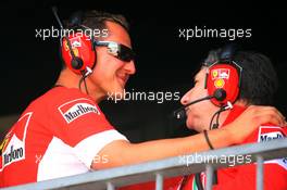 24.05.2007 Monte Carlo, Monaco,  Michael Schumacher (GER), Scuderia Ferrari, Advisor and Jean Todt (FRA), Scuderia Ferrari, Ferrari CEO - Formula 1 World Championship, Rd 5, Monaco Grand Prix, Thursday