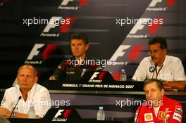 24.05.2007 Monte Carlo, Monaco,  Jean Todt (FRA), Scuderia Ferrari, Ferrari CEO, Ron Dennis (GBR), McLaren, Team Principal, Chairman, Dr. Mario Theissen (GER), BMW Sauber F1 Team, BMW Motorsport Director and Nick Fry (GBR), Honda Racing F1 Team, Chief Executive Officer - Formula 1 World Championship, Rd 5, Monaco Grand Prix, Thursday Press Conference