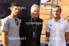 24.05.2007 Monte Carlo, Monaco,  Mark Webber (AUS), Red Bull Racing, Max Mosley (GBR), FIA President and David Coulthard (GBR), Red Bull Racing - Formula 1 World Championship, Rd 5, Monaco Grand Prix, Thursday