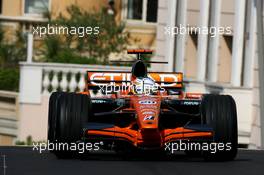 24.05.2007 Monte Carlo, Monaco,  Adrian Sutil (GER), Spyker F1 Team, F8-VII - Formula 1 World Championship, Rd 5, Monaco Grand Prix, Thursday Practice