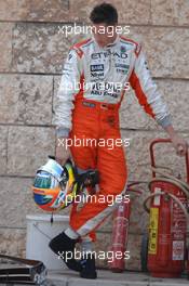 24.05.2007 Monte Carlo, Monaco,  Adrian Sutil (GER), Spyker F1 Team, F8-VII, crashed in Free Practice - Formula 1 World Championship, Rd 5, Monaco Grand Prix, Thursday Practice