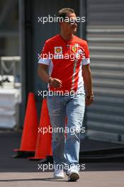 24.05.2007 Monte Carlo, Monaco,  Michael Schumacher (GER), Scuderia Ferrari, Advisor, arrives at the circuit - Formula 1 World Championship, Rd 5, Monaco Grand Prix, Thursday