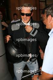 24.05.2007 Monte Carlo, Monaco,  Michael Schumacher (GER), Scuderia Ferrari, Advisor, arrives at the circuit - Formula 1 World Championship, Rd 5, Monaco Grand Prix, Thursday