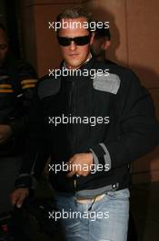 24.05.2007 Monte Carlo, Monaco,  Michael Schumacher (GER), Scuderia Ferrari, Advisor, arrives at the circuit - Formula 1 World Championship, Rd 5, Monaco Grand Prix, Thursday