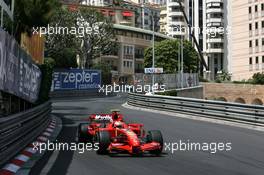 24.05.2007 Monte Carlo, Monaco,  Kimi Raikkonen (FIN), Räikkönen, Scuderia Ferrari, F2007 - Formula 1 World Championship, Rd 5, Monaco Grand Prix, Thursday Practice