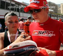 24.05.2007 Monte Carlo, Monaco,  Kimi Raikkonen (FIN), Räikkönen, Scuderia Ferrari - Formula 1 World Championship, Rd 5, Monaco Grand Prix, Thursday