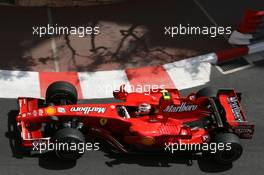 24.05.2007 Monte Carlo, Monaco,  Kimi Raikkonen (FIN), Räikkönen, Scuderia Ferrari, F2007 - Formula 1 World Championship, Rd 5, Monaco Grand Prix, Thursday Practice