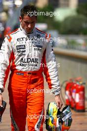 24.05.2007 Monte Carlo, Monaco,  Adrian Sutil (GER), Spyker F1 Team, car after his crash - Formula 1 World Championship, Rd 5, Monaco Grand Prix, Thursday Practice