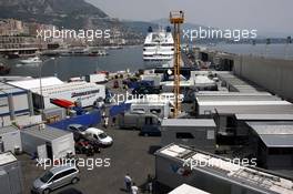 22.05.2007 Monte Carlo, Monaco,  TV COMPOUND AREA - Formula 1 World Championship, Rd 5, Monaco Grand Prix, Wednesday