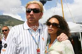 27.05.2007 Monte Carlo, Monaco,  Boris Becker (GER), Retired Tennis player and his girlfriend - Formula 1 World Championship, Rd 5, Monaco Grand Prix, Sunday