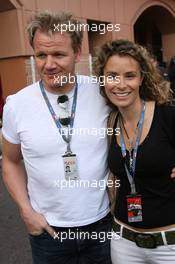 27.05.2007 Monte Carlo, Monaco,  Gordon Ramsay (GBR), Famous Chef with his wife Cayetana - Formula 1 World Championship, Rd 5, Monaco Grand Prix, Sunday