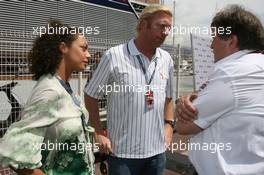 27.05.2007 Monte Carlo, Monaco,  Boris Becker (GER), Retired Tennis player and his girlfriend with Norbert Haug (GER), Mercedes, Motorsport chief - Formula 1 World Championship, Rd 5, Monaco Grand Prix, Sunday