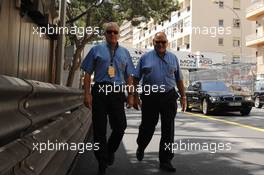 23.05.2007 Monte Carlo, Monaco,  Charlie Whiting (GBR), FIA safety delegate, Race director & offical starter and Pat Behar, FIA, Photographers delegate - Formula 1 World Championship, Rd 5, Monaco Grand Prix, Wednesday