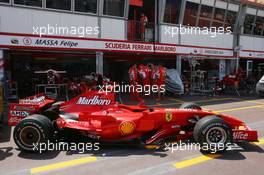 23.05.2007 Monte Carlo, Monaco,  Scuderia Ferrari, use a different tone of paint from this weekend - Formula 1 World Championship, Rd 5, Monaco Grand Prix, Wednesday