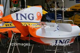 23.05.2007 Monte Carlo, Monaco,  Renault F1 Team, engine cover - Formula 1 World Championship, Rd 5, Monaco Grand Prix, Wednesday